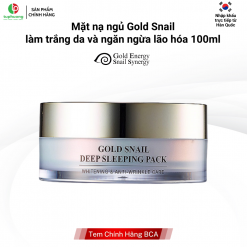 Mặt nạ ngủ Gold Snail làm trắng da và ngăn ngừa lão hóa