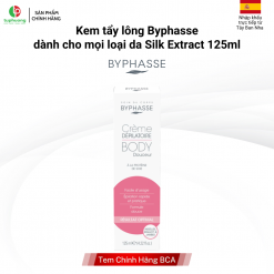 Kem tẩy lông Byphasse dành cho mọi loại da Silk Extract 125ml