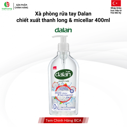 Xà phòng rửa tay Dalan D'Olive chiết xuất thanh long